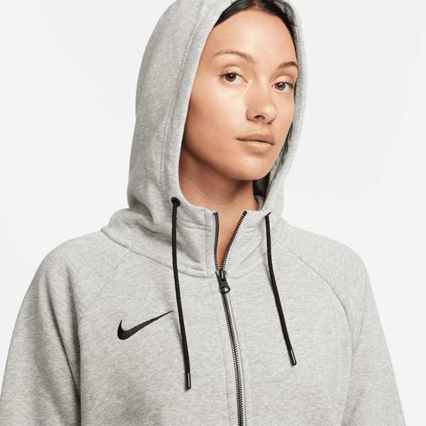 Nike Womens Park 20 Dark Grey Heather/Black Full Zip Fleece Hoody